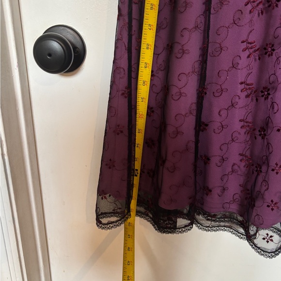 Betsey Johnson Pink and Purple Embroidered Dress - Picture 5 of 6